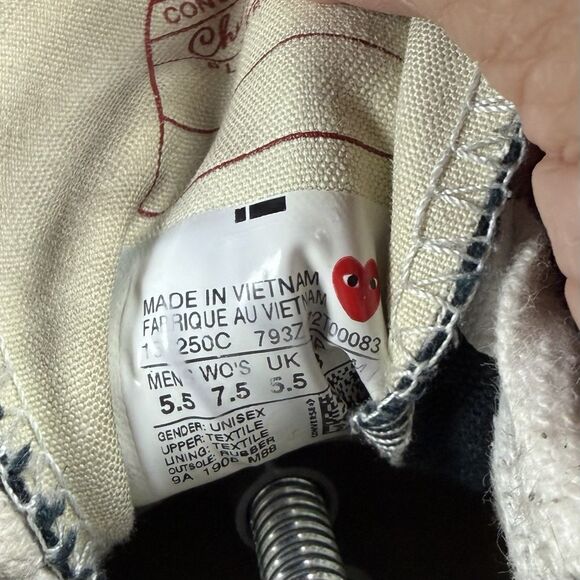 Comme des Garçons CDG x Converse Chuck Taylor 70s "Polka Dot" WMNS 7.5/Mens 5.5 - Picture 5 of 6